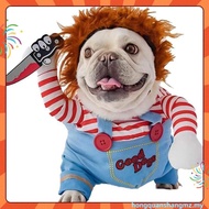 【Hipidog】Fun Dog Clothes Cat Chucky Costume Halloween Party Costume Pet Standing Outfit