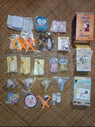 🈹執屋清貨🈹全新扭蛋/盲盒/盲袋/萌粒/推石機雜物(共21件，可散買) #hello kitty #kuromi #水怪 #sanrio #角落生物 #chiikawa #海瀨師傅 #飛鼠 #肥chi