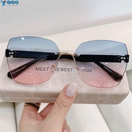 YVE Rimless Sunglasses Summer 2022  Ladies Eyeglasses Women Shades