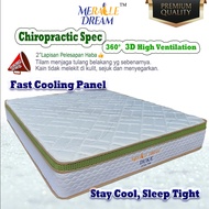 Tilam Queen-Duke Comfort Top Panel + Fast Cooling-Chiropractic Spine Care Spring Mattress-10"(Extra 