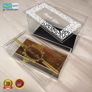MASK STORAGE TRANSPARENT ACRYLIC BOX|GIFT BOX | 200MM X 105MM X 50MM & 200MM X 105MM X 105MM