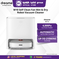 Dreame Bot W10 Self-Cleaning Smart Robot Vacuum and Mop I 210 Mins Run Time I Auto-Dry I Vacuum Mop