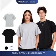 Men's Boxy Form T-Shirt for Men and Women with Good Elasticity - Wrinkle-Free Basic T-Shirt in Black