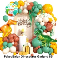 Dinosaur GARLAND Balloon Package 86 Dinosaur Balloon Birthday Decoration/
