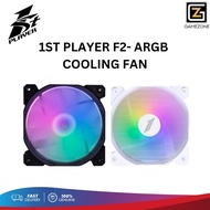 1st Player F2 ARGB PC Cooling Case Fan 120mm 5-Pin Connector Hydro Bearing Black / White