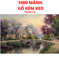 Tranh Xếp Hình 1000 Mảnh Gỗ Jigsaw Puzzle Tranh Xếp Hình Xứ Sở Thần Tiên Puzzle 1000 Mảnh Tranh Ghép