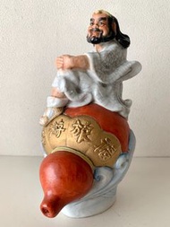 鐵拐李 道教八仙 海上沈思 福旅游安 陶瓷像
