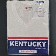 Kentucky White Tshirt V-Neck for Adult