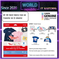 Canon DF-101 DF101 Dark Fabric Iron-On Transfers paper (160gsm/0.17mm) For Coloured Fabric - A4 Size