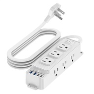 Flat Plug Extension Cord Thin Plug Extension Cord Wall Mountable Charging Station With 9 Outlets 4 U