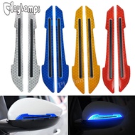 1 Pair Car Rearview Mirror Reflective Sticker Safety Warning Reflective Sticker Car Rearview Mirror Decorative Strip