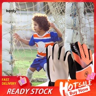 kT  Soccer Goalkeeper Gloves Wrist Support Goalkeeper Gloves Kids' Anti-slip Goalkeeper Gloves with Finger Protection Adjustable and Breathable Football Gloves for Children