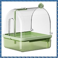 Clear Hanging Bird BathAutomatic Water Circulation Bath Shower for Bird Clean Space Saving Design Bi