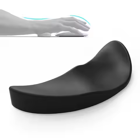 Left/Right Hand Ergonomic Mouse Pad Wrist Pad Silicon Gel Non-slip Streamline Wrist Rest Support Mat