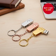 JASTER Portable USB 2.0 Flash Drive 64GB to 128MB Metal Rotatable Cute Pendrive Gift