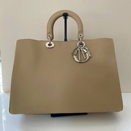 Dior Diorissimo 米白色 桃紅內裡 子母包 公事包 托特包 手拿包 M0900