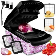 Vegetable Chopper Vegetable Chopper - Vegetable Onion Salad Food Chopper Manual - Potato Chip Maker 