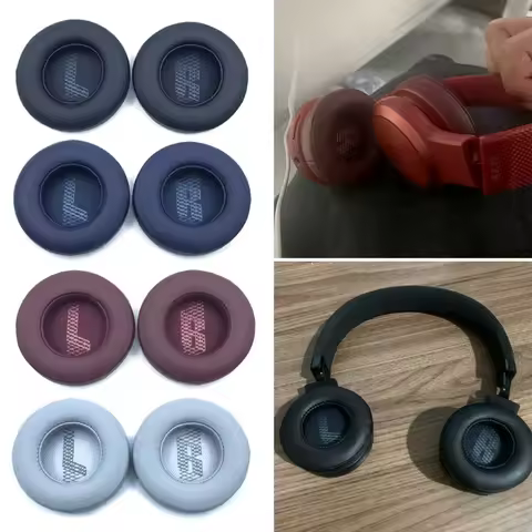 Leather Ear Cushion Earpads For JBL Live 400BT / 460NC Wireless Headset Earmuffs Memory Foam Cover P