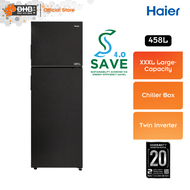 [SAVE 4.0] Haier HRF-458IHM 458L 2-Door Refrigerator Twin Inverter 5 Star Energy Saving HRF458IHM Peti Sejuk