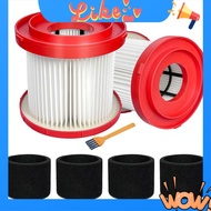[Promote M]2Pack 49-90-1900 HEPA Filter for  Cordless  Vacuum 0780-20 0880-20,with 4 Foam Sleeve Fil