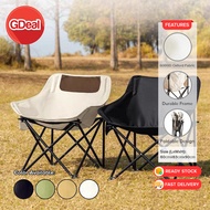 GDeal Portable Folding Camping Outdoor Chair Backrest Moon Seat Chair Beach Hiking Fishing Chair Ker