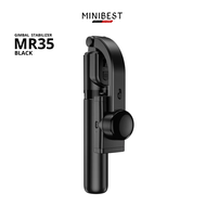 MINIBEST MR35 Tongsis Tripod Gimbal Stabilizer Bluetooth Selfie Stick Remote Tripod 360° HP