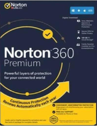 呆呆熊 諾頓 Norton 360 Premium 2025 旗艦版 防毒軟體 序號 金鑰 key 台版 不用VPN