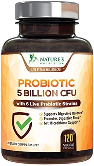 Probiotics 5 Billion Cfu Extra Strength Acidophilus Supplement for Women and Men - Made in USA - Dai
