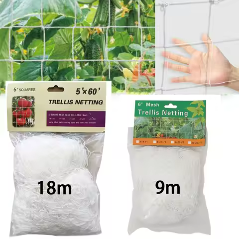 9/18M Garden Climbing Netting Plant Net Trellis Flexible High-quality Loofah Morning Glory Flowers C