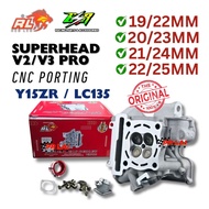 Cnc porting SuperHead LC135 Y15ZR 19/22 20/23 21/24 22/25 Redleo ESR super head lc y15 red leo