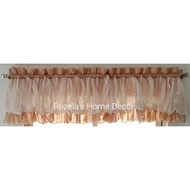 Bloomer Valance 57 inches width x 18 inches length
