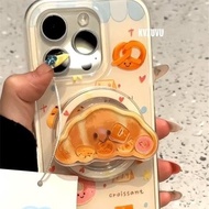 realme 12x 5g casing casing realme c15 realme 11 5g casing Croissant Shaking Music Magnetic Bracket 