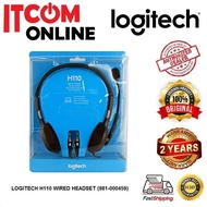 LOGITECH H110 WIRED HEADSET (981-000459)