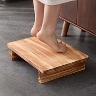 Solid Wood Footstool Sofa Foot Rest Stool Foot Rest Stand Leg Rest Foot Stand Footrest Flower Stand