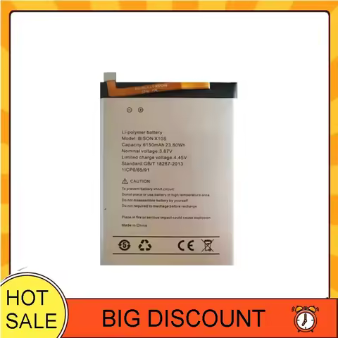 6150mAh High-Performance Mobile Phone Battery For UMI Umidigi BISON 2 Pro BISON2 Pro 2Pro BISON 2
