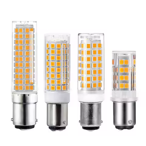 2PCS GY6.35 BA15D LED Lamps 6W 9W 12W 15W 110V 220V LED Corn Light Bulb Droplight Chandelier 2835SMD
