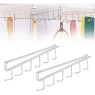 Shelf Mug Hanger Mug Hooks Under Cabinet 6 Hooks, Under Cabinet Coffee Mug Holder Hooks Hanging Rack