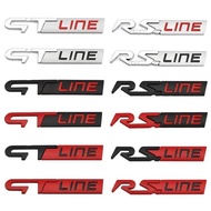 3D Metal GT RS LINE Rear Boot Side Emblem Sticker Decals for Renault Logan Clio Megane 2 3 4 Captur 