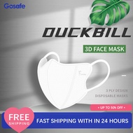 100Pcs Duckbill Mask Face 3D Breathable Adult Face Mask 6D Protective Respirator Anti-virus Facemasks