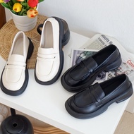 milkmeshoes รองเท้าผู้หญิง รีวิวรองเท้า รองเท้าแฟชั่น รองเท้า loafer (โลฟเฟอร์) เสริมส้น 2 นิ้ว (920