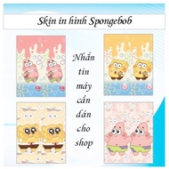 Spongebob printed sticker (please message the machine's name to need to be pasted for the shop)