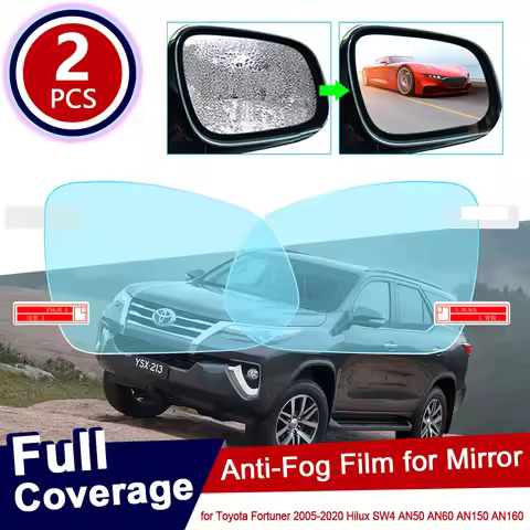 for Toyota Fortuner 2005~2020 Hilux SW4 AN50 AN60 AN150 AN160 AN 50 60 150 160 Anti Fog Film Rearvie
