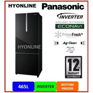 NR-BX471WGKM - PANASONIC 465L 2 DOOR INVERTER BOTTOM FREEZER FRIDGE | PANASONIC PETI SEJUK | PETI AIS | REFRIGERATOR