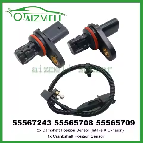 2X Car Camshaft & 1X Crankshaft Position Sensor 55567243 55565708 55565709 For Chevrolet Cruze Sonic