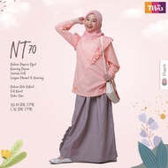 baju gamis anak perempuan remaja muslim NT 070 nibras