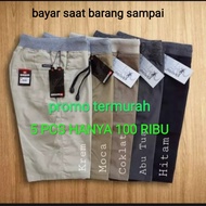 COD PAKET SUPER HEMAT 100 5 PCS CELANA CHINOS SERIAN WARNA/CELANA POLOS/CELANA JEANS /CELANA CHARGO/