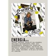 【READY STOCK】Poster Cover Album Energía by J Balvin for Room/Barber/Gift/Gym