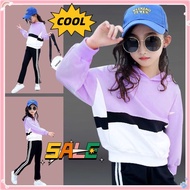 SR4 [On Sales]2pcs/set 3-12 Years Old T-shirt+Pants Kids Girl Clothing Set, Korean Fashion Girl Kids