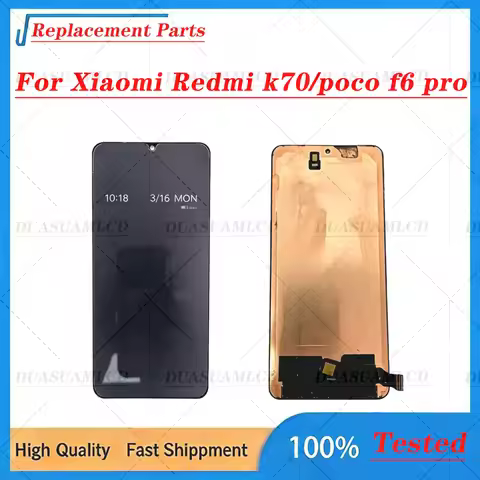 For Xiaomi Redmi K70/Poco F6 Pro Screen Replacement 120 Hz Refresh Rate 6.67 Inches Repair OLED/LCD