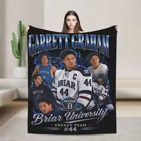 Briar University Garrett Grahams Blanket Fleece Off Campus Multi-function Soft Throw Blankets for Be